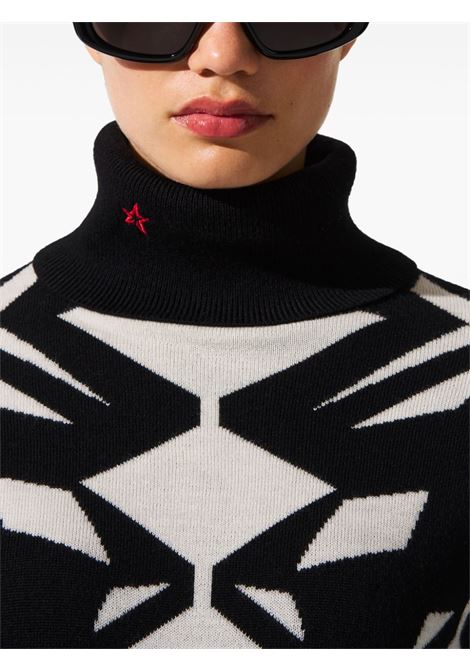 Black and white Geometric sweater Perfect moment - women PERFECT MOMENT | W30010972213